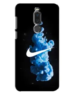 Чехол для Meizu X8 с картинкой «Nike и синий дым»