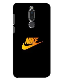 Чехол для Meizu X8 с картинкой «Золотой логотип Nike»