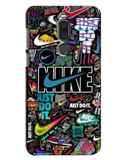 Чехол для Meizu X8 с картинкой «Яркий коллаж Nike»