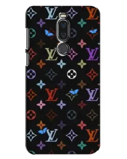 Чехол для Meizu X8 с картинкой «Цветная монограмма LV»