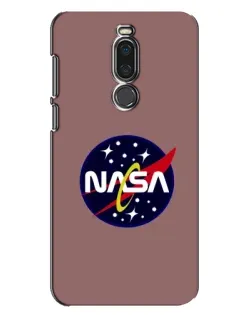 Чехол для Meizu X8 с картинкой «NASA — ретро космос»