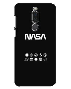Чехол для Meizu X8 с картинкой «NASA — технический принт»