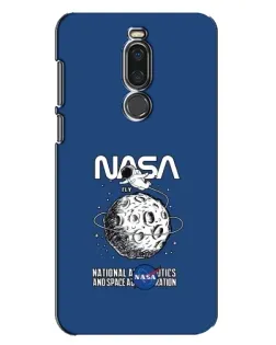 Чехол для Meizu X8 с картинкой «NASA — лунная миссия»