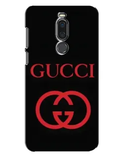 Чехол для Meizu X8 с картинкой «Gucci — красный логотип»