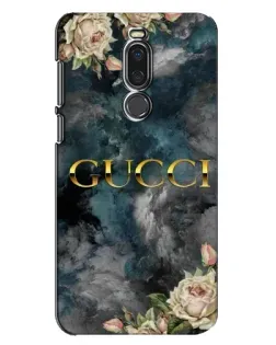 Чехол для Meizu X8 с картинкой «Абстрактные цветы Gucci»
