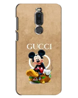 Чехол для Meizu X8 с картинкой «Микки Маус Gucci — крафт»