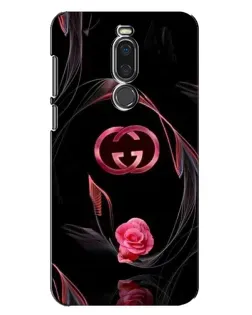 Чехол для Meizu X8 с картинкой «Gucci — неоновая роза»