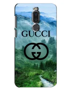 Чехол для Meizu X8 с картинкой «Gucci — горный пейзаж»