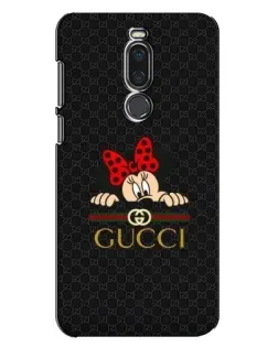 Чехол для Meizu X8 с картинкой «Минни Маус Gucci — черный»