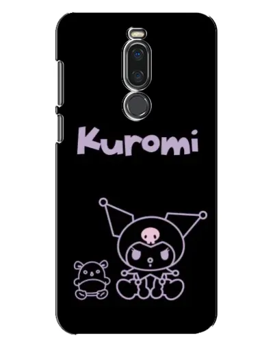 Чехол для Meizu X8 с картинкой «Kuromi — черный минимализм»