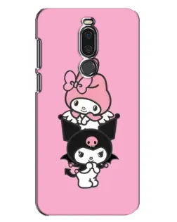 Чехол для Meizu X8 с картинкой «My Melody и Kuromi» Чехол для Meizu X8 с картинкой «My Melody и Kuromi»
