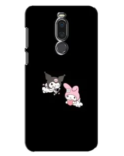 Чехол для Meizu X8 с картинкой «My Melody и Kuromi» Чехол для Meizu X8 с картинкой «My Melody и Kuromi»
