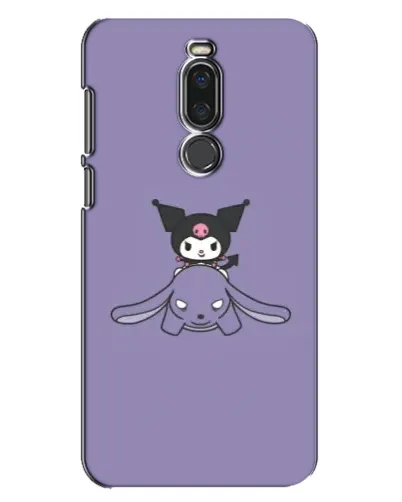 Чехол для Meizu X8 с картинкой «Kuromi на лиловом фоне»
