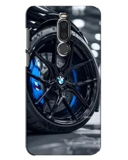 Чехол для Meizu X8 с картинкой «Колесо BMW вблизи»