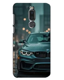 Чехол для Meizu X8 с картинкой «BMW в огнях города»