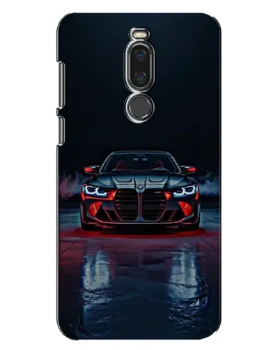 Чехол для Meizu X8 с картинкой «BMW на мокрой дороге»