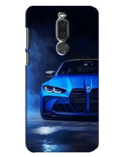 Чехол для Meizu X8 с картинкой «Голубая BMW M4»