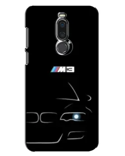 Чехол для Meizu X8 с картинкой «Минималистичный принт BMW M3»
