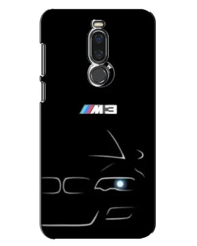 Чехол для Meizu X8 с картинкой «Минималистичный принт BMW M3»