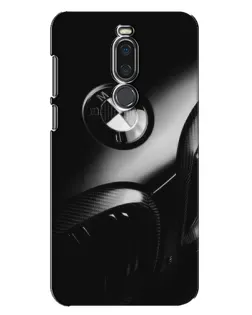 Чехол для Meizu X8 с картинкой «Эмблема BMW — макро»