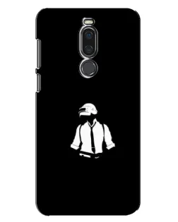 Чехол для Meizu X8 с картинкой «PUBG — белый шлем»