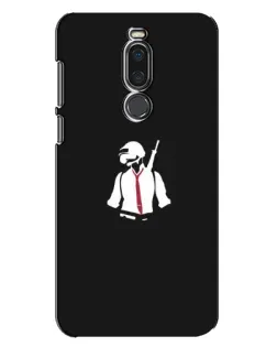 Чехол для Meizu X8 с картинкой «PUBG — силуэт воина»