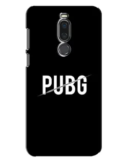 Чехол для Meizu X8 с картинкой «PUBG — белый логотип»