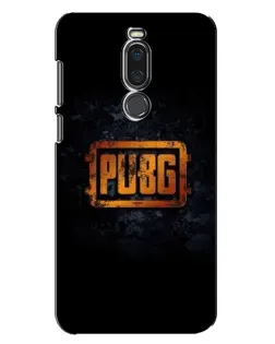 Чехол для Meizu X8 с картинкой «PUBG — золотой логотип»