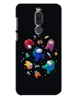 Чехол для Meizu X8 с картинкой «Among Us космос»