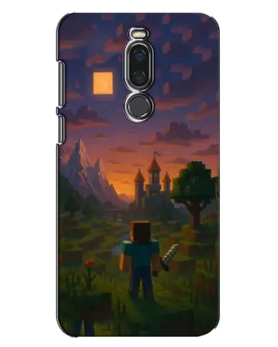 Чехол для Meizu X8 с картинкой «Стив у башни» Чехол для Meizu X8 с картинкой «Стив у башни»