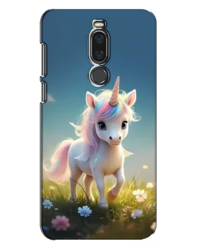 Чехол для Meizu X8 с картинкой «Единорог на поляне»