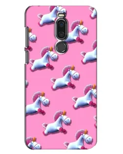 Чехол для Meizu X8 с картинкой «Единороги на розовом» Чехол для Meizu X8 с картинкой «Единороги на розовом»