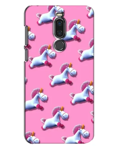 Чехол для Meizu X8 с картинкой «Единороги на розовом»