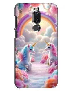 Чехол для Meizu X8 с картинкой «Радуга и единороги» Чехол для Meizu X8 с картинкой «Радуга и единороги»