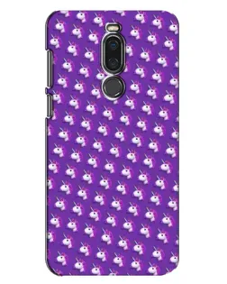 Чехол для Meizu X8 с картинкой «Единороги на фиолетовом»
