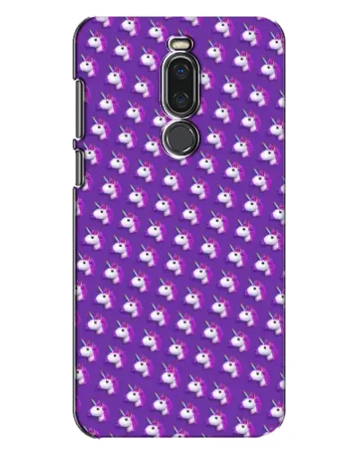 Чехол для Meizu X8 с картинкой «Единороги на фиолетовом»