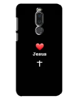 Чехол для Meizu X8 с картинкой «Сердце - Jesus» Чехол для Meizu X8 с картинкой «Сердце - Jesus»