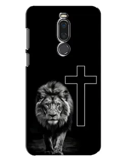 Чехол для Meizu X8 с картинкой «Лев и Крест» Чехол для Meizu X8 с картинкой «Лев и Крест»