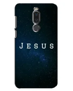 Чехол для Meizu X8 с картинкой «Звездное небо Jesus»