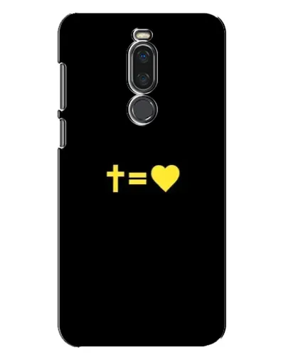 Чехол для Meizu X8 с картинкой «Сердце и Крест»