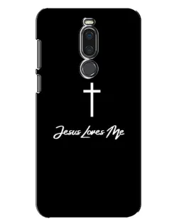 Чехол для Meizu X8 с картинкой «Иисус любит тебя»