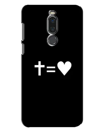 Чехол для Meizu X8 с картинкой «Крест и Сердце»