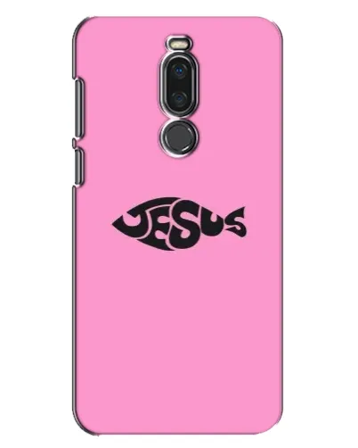 Чехол для Meizu X8 с картинкой «Розовый символ  Jesus»