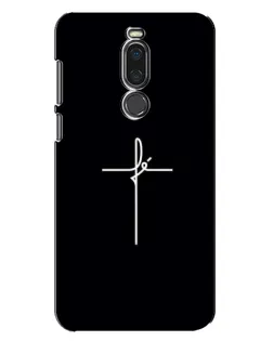 Чохол для Meizu X8 з картинкою «Тонкий хрест»