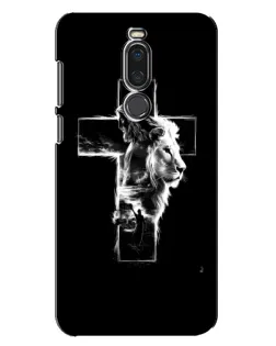 Чохол для Meizu X8 з картинкою «Сяючий хрест Jesus»