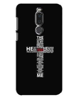 Чохол для Meizu X8 з картинкою «Текстовий хрест»