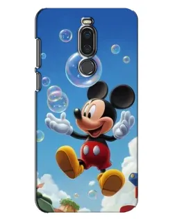 Чехол для Meizu X8 с картинкой «Mickey и мыльные пузыри»