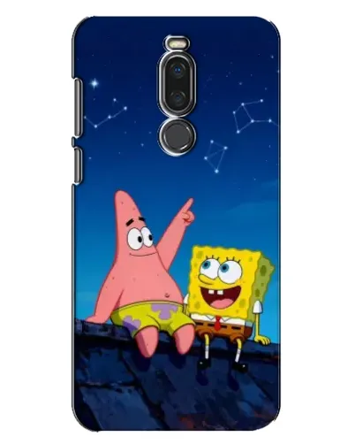 Чехол для Meizu X8 с картинкой «Губка Боб и Патрик ночью» Чехол для Meizu X8 с картинкой «Губка Боб и Патрик ночью»