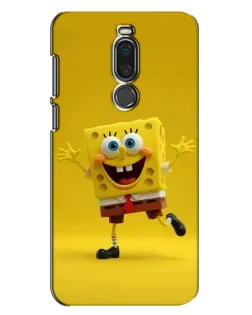 Чехол для Meizu X8 с картинкой «Позитивный Губка Боб»