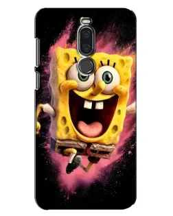 Чехол для Meizu X8 с картинкой «Взрывной Спанч Боб»